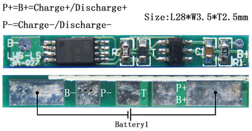 1串带通讯锂电池保护板BEST-LS3A-027(1S)