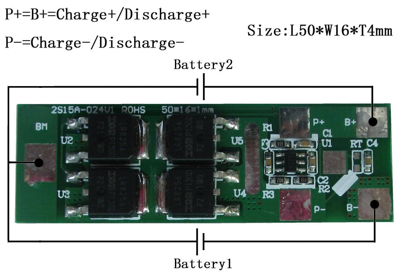 2串锂离子电池组保护板BEST-2S15A-024V1(2S)